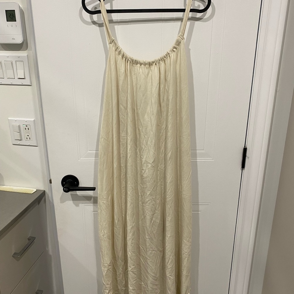 H&M Cream Maxi Dress